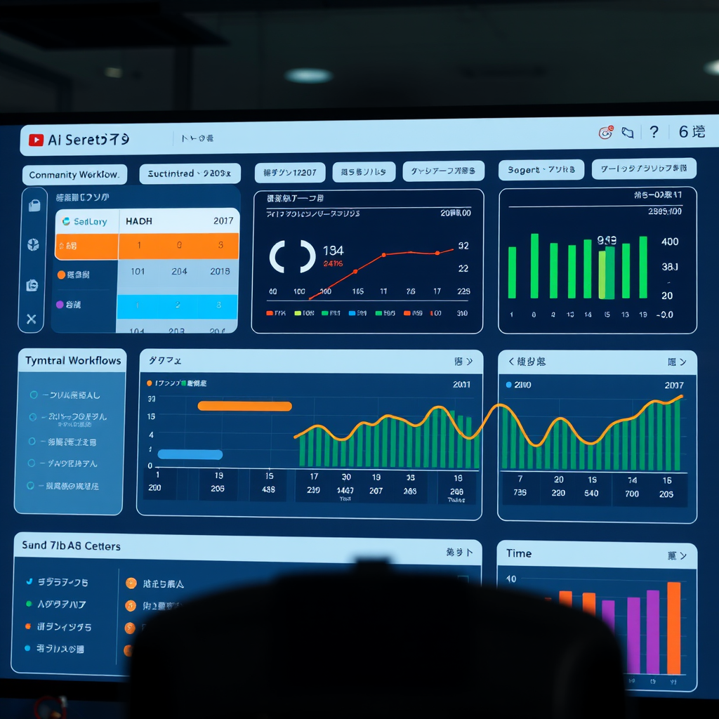 AI productivity tools dashboard showing automated workflows and time management features for Japanese professionals
